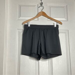 Nike - Solid Black Athletic Shorts - Size Medium